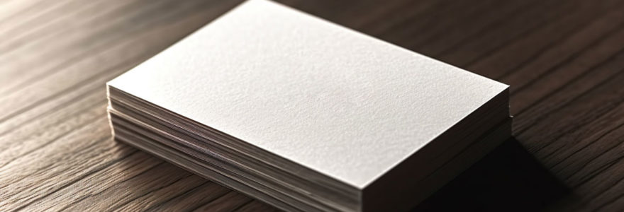 ramettes de papier blanc